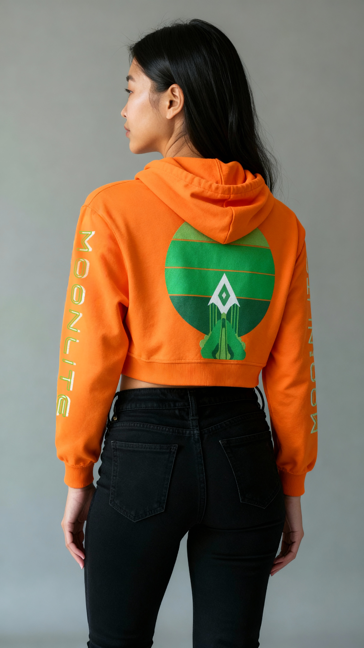 Landing Rocket Cropped Hoodie