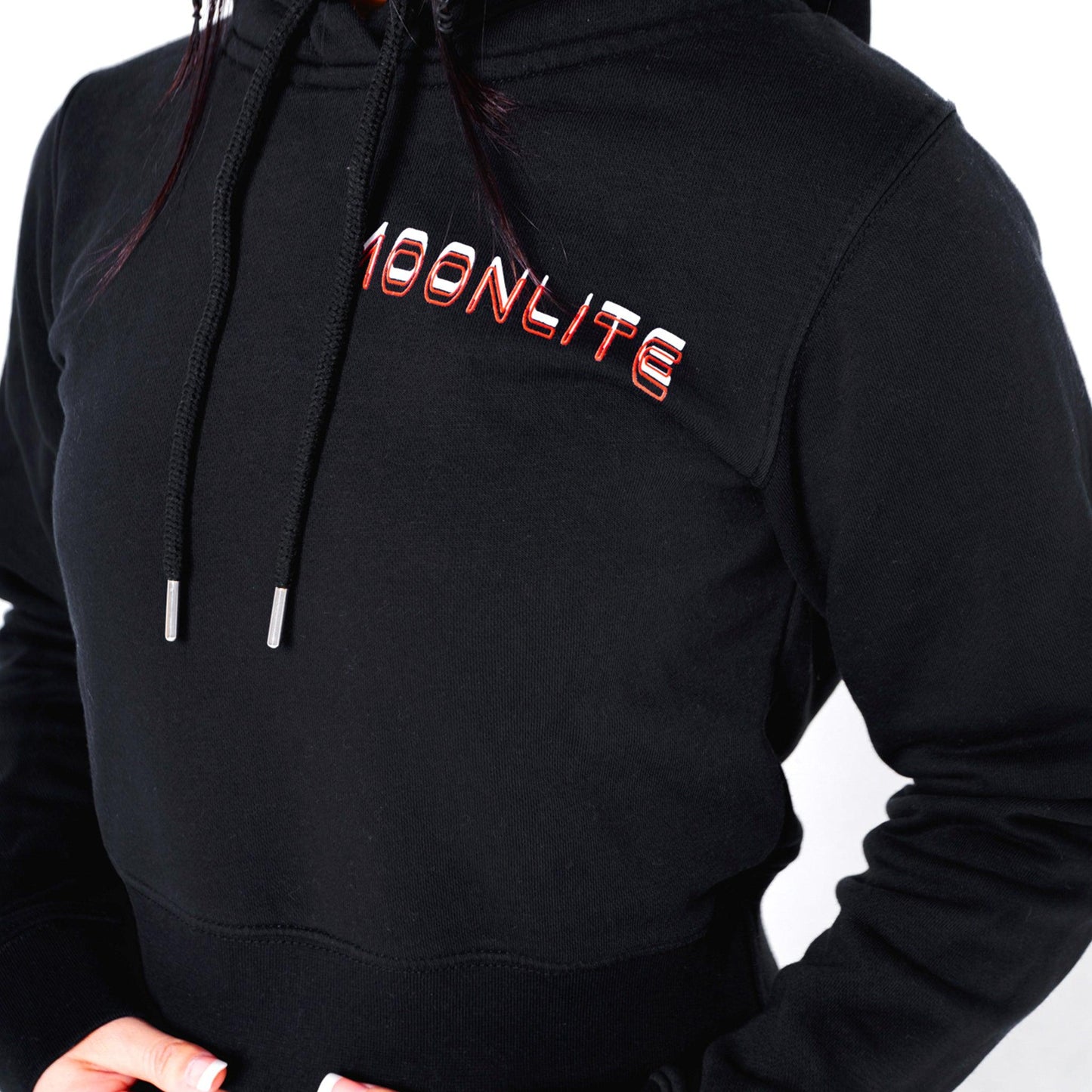 Rainbow Warp Cropped Hoodie - Official MoonLite Apparel