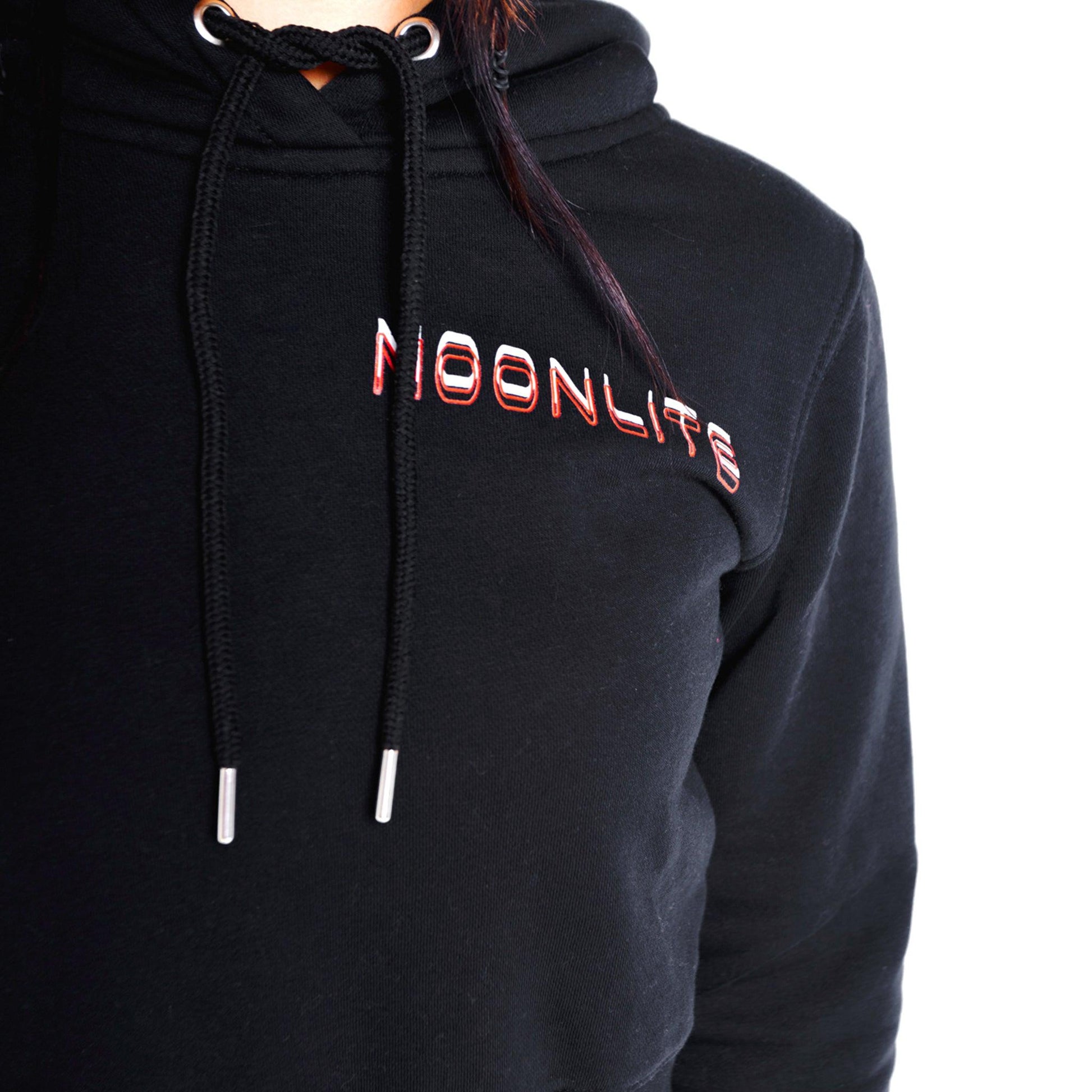 Rainbow Warp Cropped Hoodie - Official MoonLite Apparel