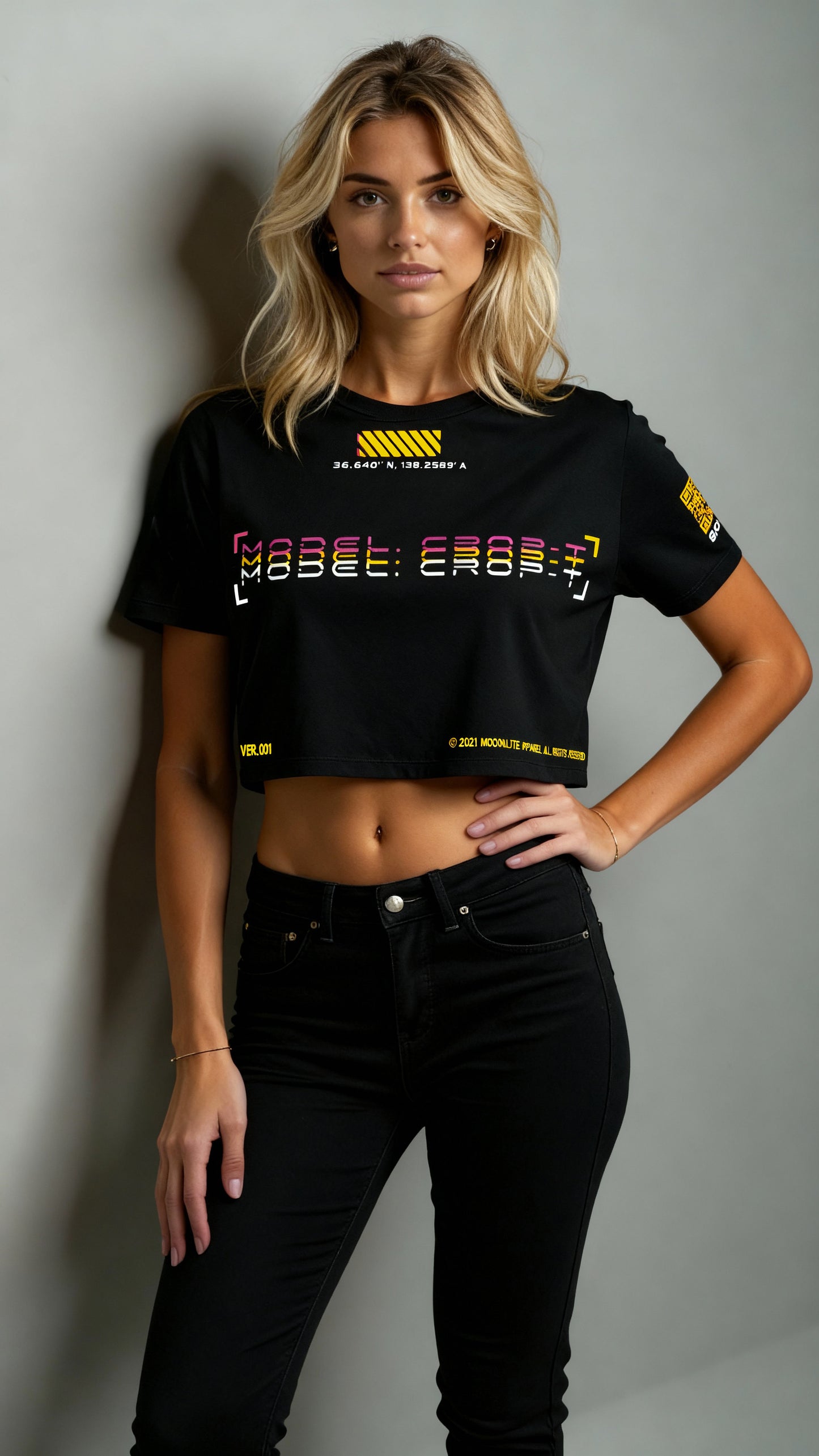 Model. Crop-T Ver.001 Cropped T-Shirt