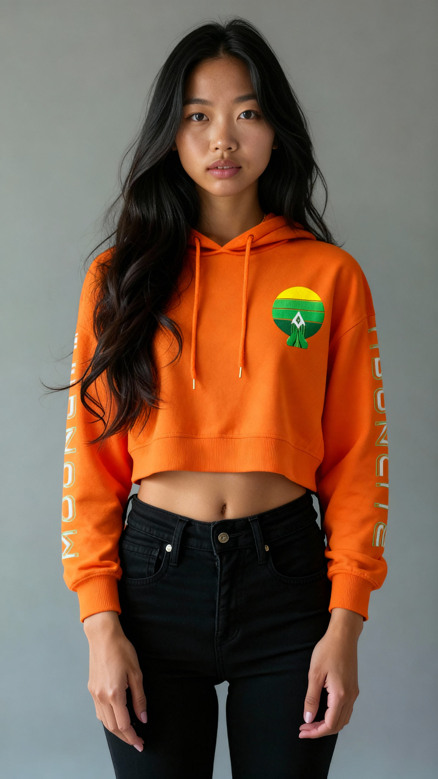 Landing Rocket Cropped Hoodie
