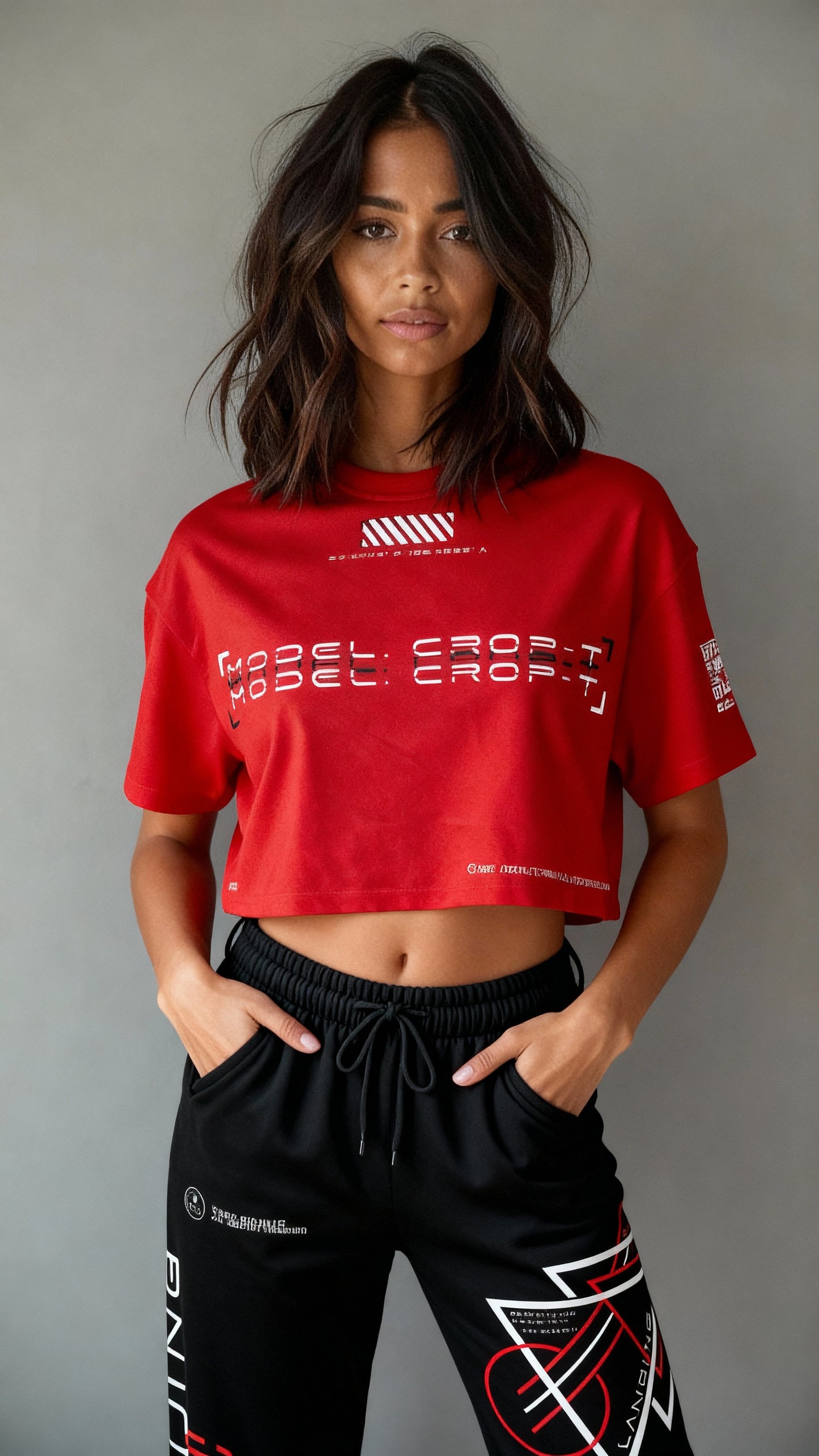 Model. Crop-T Ver.001 Cropped T-Shirt