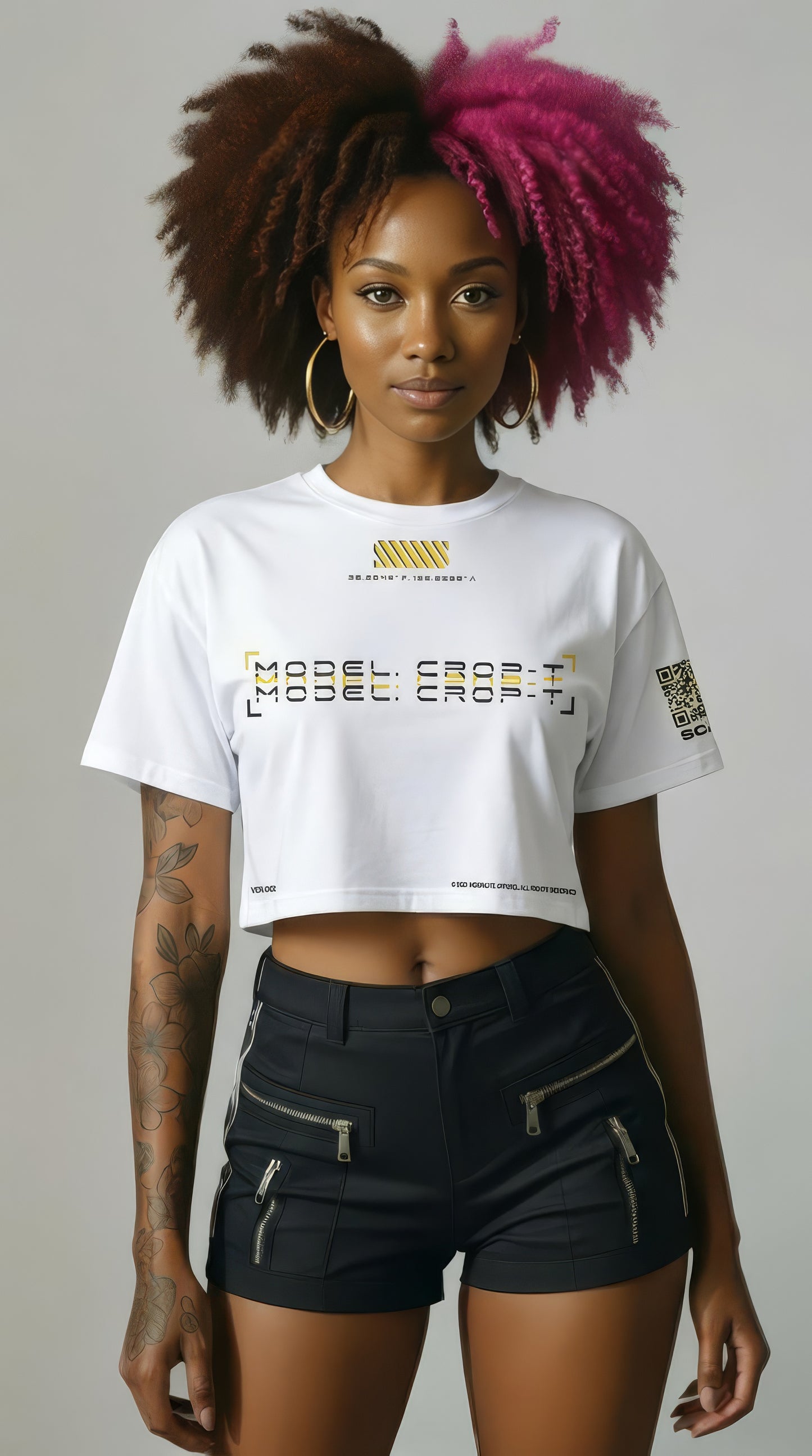 Model. Crop-T Ver.001 Cropped T-Shirt