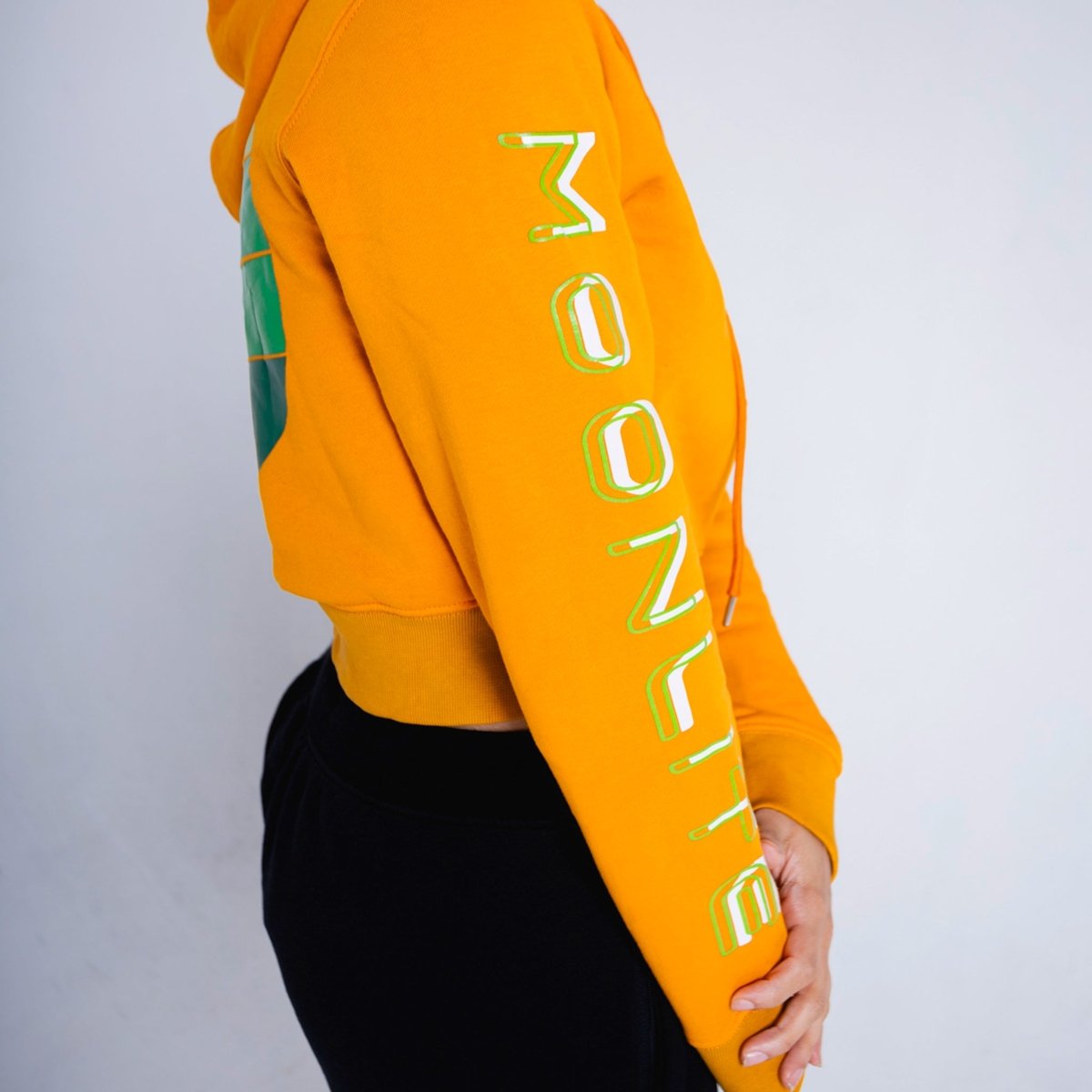 Landing Rocket Cropped Hoodie - Official MoonLite Apparel