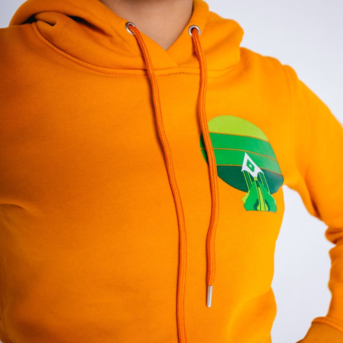 Landing Rocket Cropped Hoodie - Official MoonLite Apparel