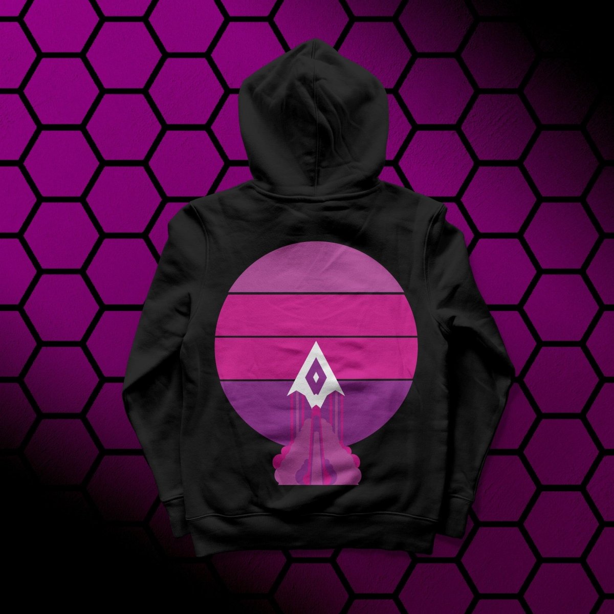 Landing Rocket Hoodie - Official MoonLite Apparel